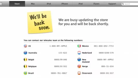 Apple Store offline in Europa