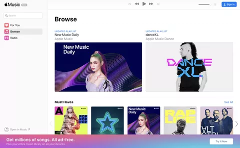 Apple Music, ora disponibile anche via browser