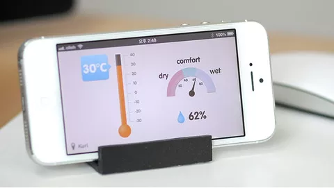 iPhone 6 con sensori di temperatura, pressione e umidità