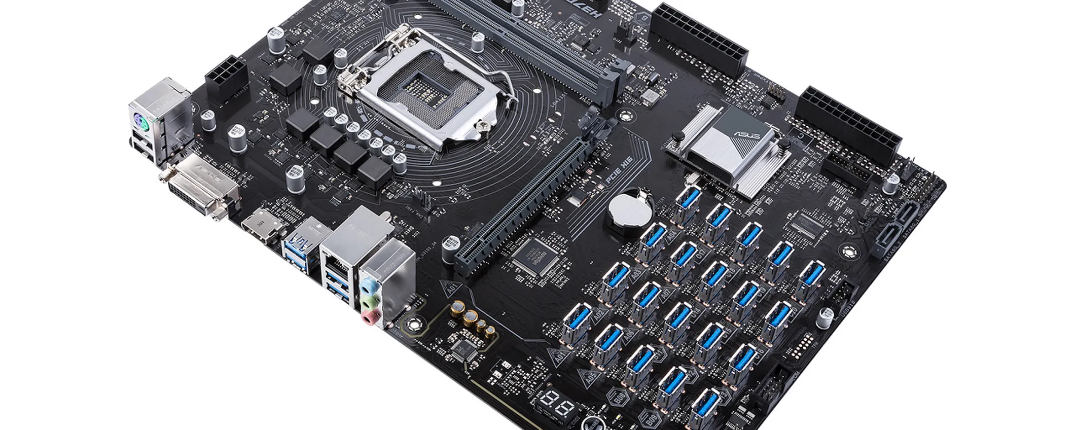 Asus H370 Mining Master, fino a 20 GPU per minare
