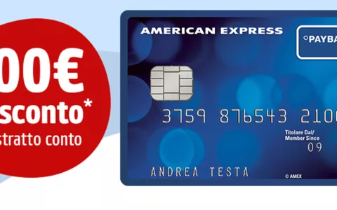 American Express PayBack: la carta di credito che ti premia fino a 100€