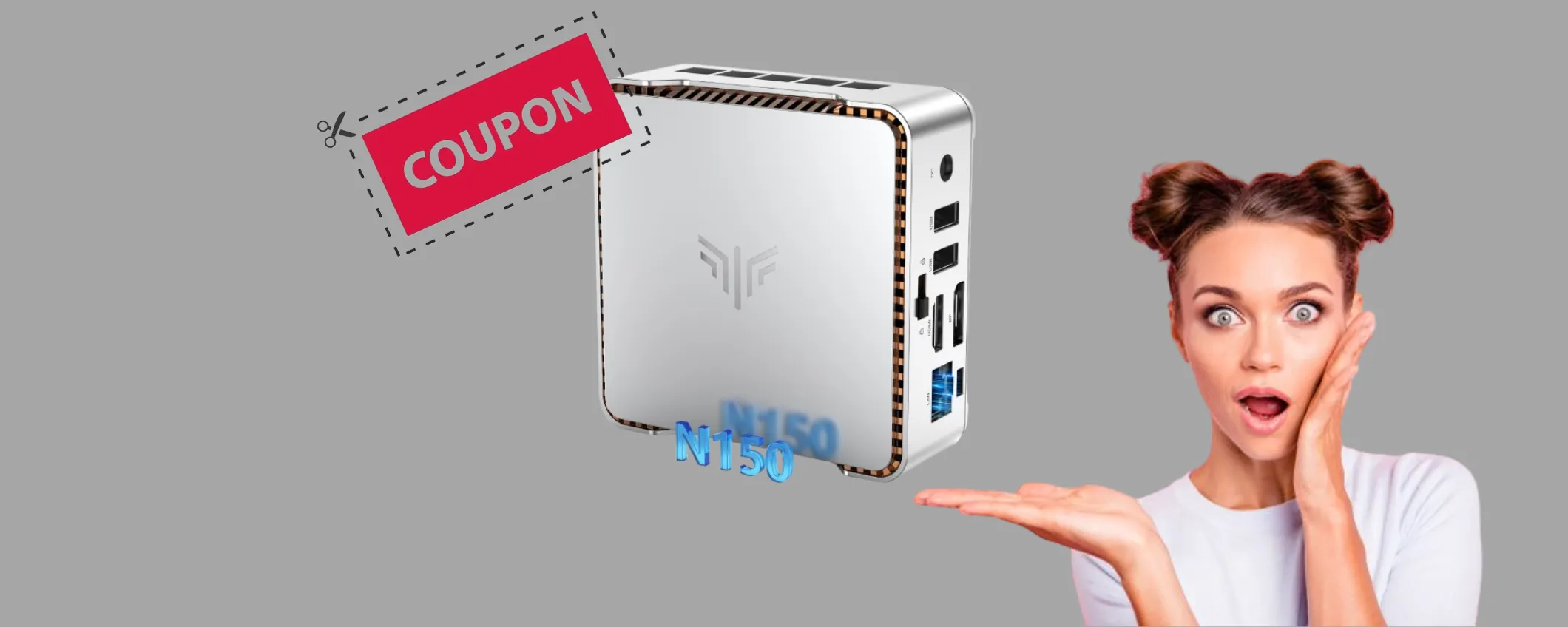 Maxi coupon sconto di 100€ sul Mini PC NiPoGi più potente di sempre