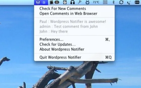 WordPress Notifier