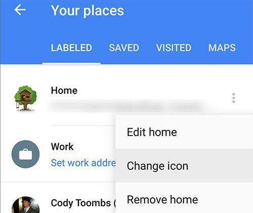 La nuova versione di Google Maps consente di personalizzare le icone dei propri luoghi preferiti