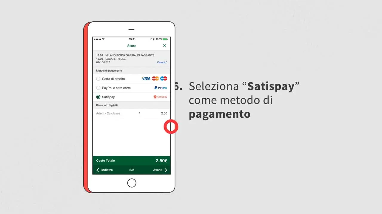 In treno con Satispay e Trenord