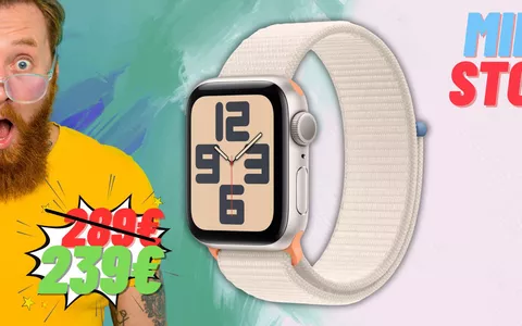Apple Watch SE (2ª gen.), il prezzo CROLLA al MINIMO STORICO (17%)