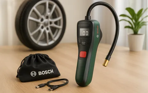 Mai più ruote sgonfie con la mini pompa elettrica Bosch in offerta Amazon