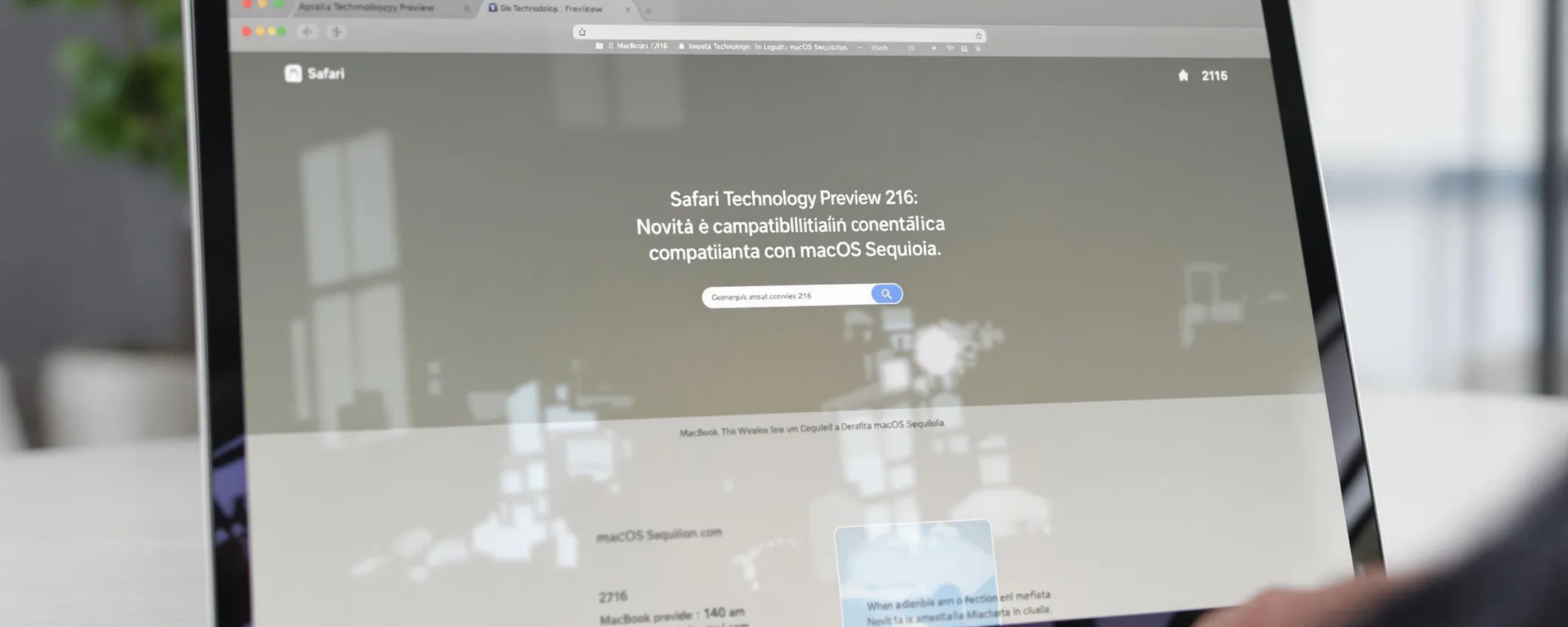 Safari Technology Preview 216: novità e compatibilità con macOS Sequoia