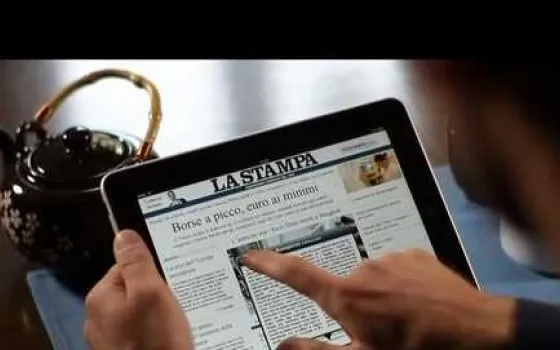 La Stampa mostra in un video il quotidiano sull'iPad