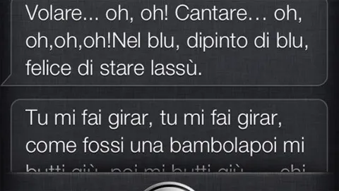 Siri canta Volare e Patty Pravo