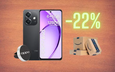 OPPO A40: fotocamera AI da 50MP e batteria da 5100mAh, oggi in MAXI SCONTO