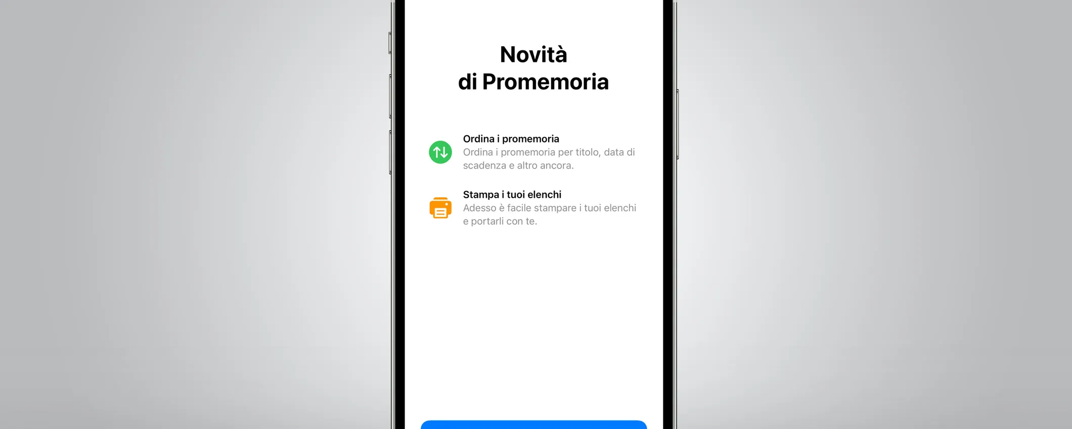 Stampare la Lista Promemoria su iPhone, iPad e Mac
