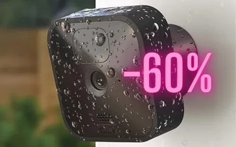 Videocamera di sicurezza per esterno al 60% di sconto su Amazon