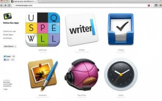 Tutte le app per OS X compatibili col display Retina