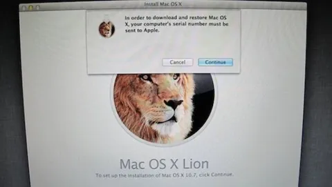 Controllo del serial number durante l'installazione di Lion