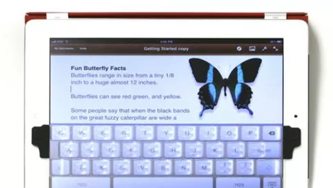 Touchfire, la tastiera virtuale di iPad diventa fisica