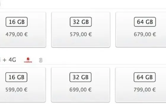 Trapelati i prezzi italiani del nuovo iPad?