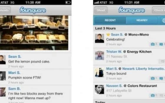 Foursquare aggiorna l'applicazione per iPhone: debuttano le funzioni fotografiche