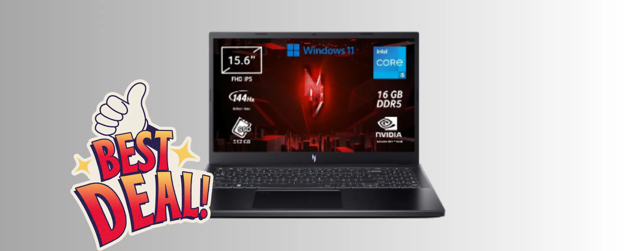 Maxi sconto di 200€ sul potentissimo Notebook da gaming Acer Nitro V
