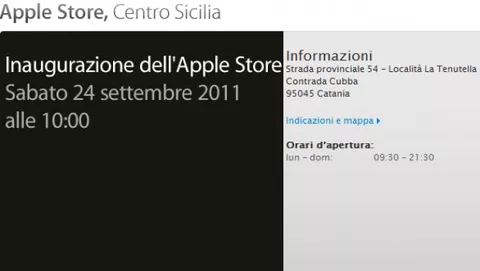 Apple Store Catania: Inaugurazione sabato 24 settembre
