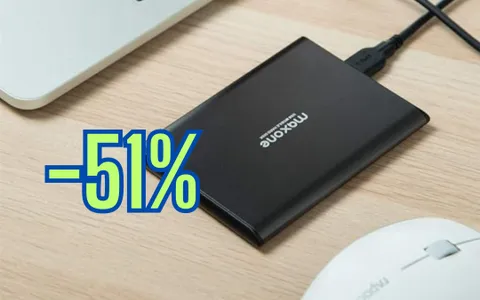 Hard disk esterno da 500GB ad un prezzo scontatissimo (-51%)
