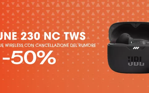 JBL Tune 230NC: SCONTO Amazon 41% sugli auricolari true wireless