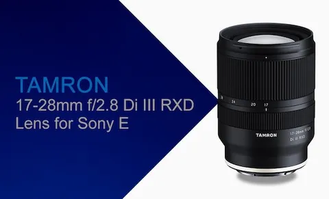 Novità: rilasciato il nuovo Tamron 17-28mm f/2.8 Di III RXD per Sony E-Mount