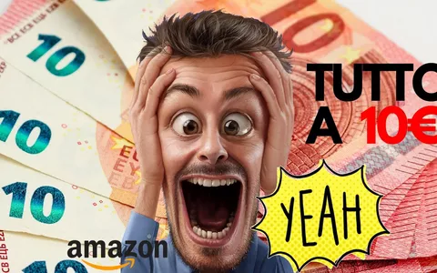Amazon TUTTO A 10€: le occasioni da prendere al VOLO con sconti fino al 60%