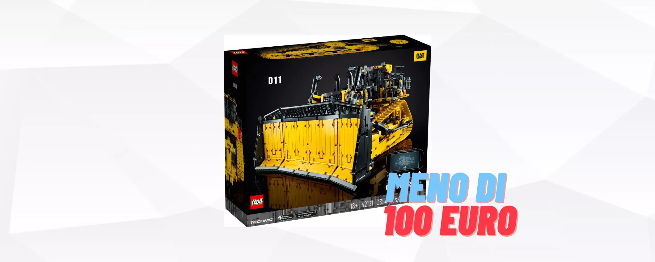 LEGO Bulldozer Cat controllato da app a 100 EURO IN MENO