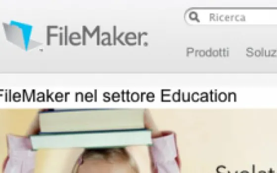 Da FileMaker un sito per il settore education