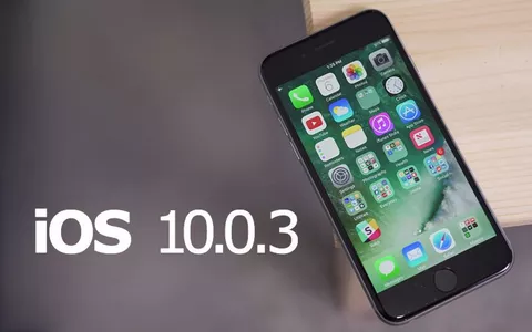 Disponibile iOS 10.0.3, ma solo per iPhone 7 e iPhone 7 Plus