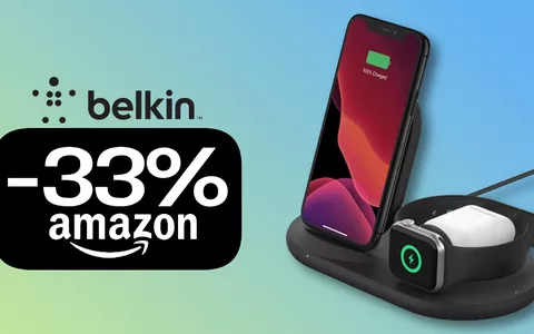 Belkin, il caricabatterie wireless 3-in-1 per i tuoi device Apple: PREZZO ECCEZIONALE su Amazon (-33%)