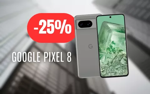 Google Pixel 8: fotocamera eccellente e batteria al top, SCONTATISSIMO OGGI