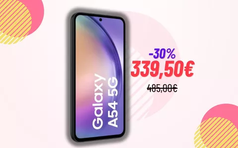 Samsung Galaxy A54 è REGALATO su Amazon grazie al 30% in meno!