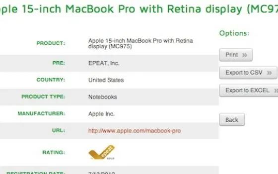 MacBook Pro Retina e EPEAT: pioggia di critiche sulla certificazione