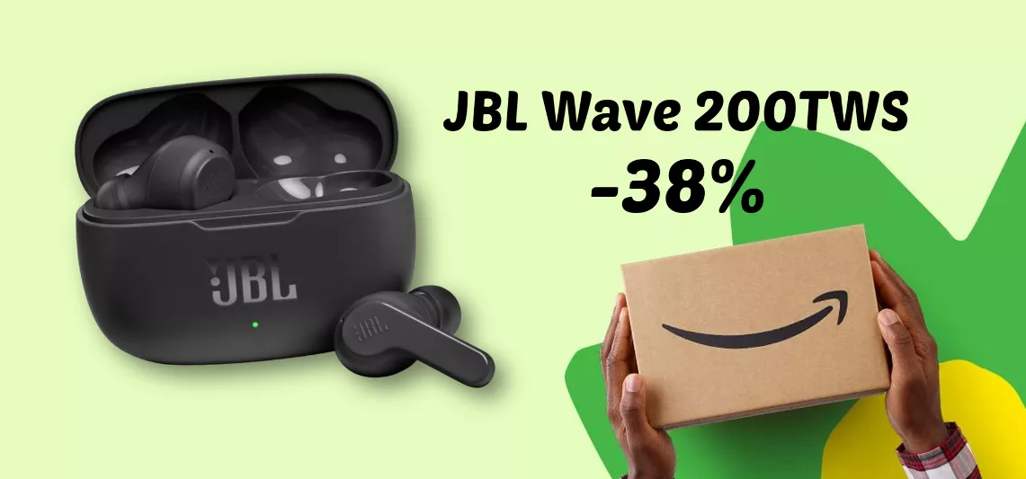 JBL Wave 200TWS a meno di 50€ con le Offerte di Primavera Amazon