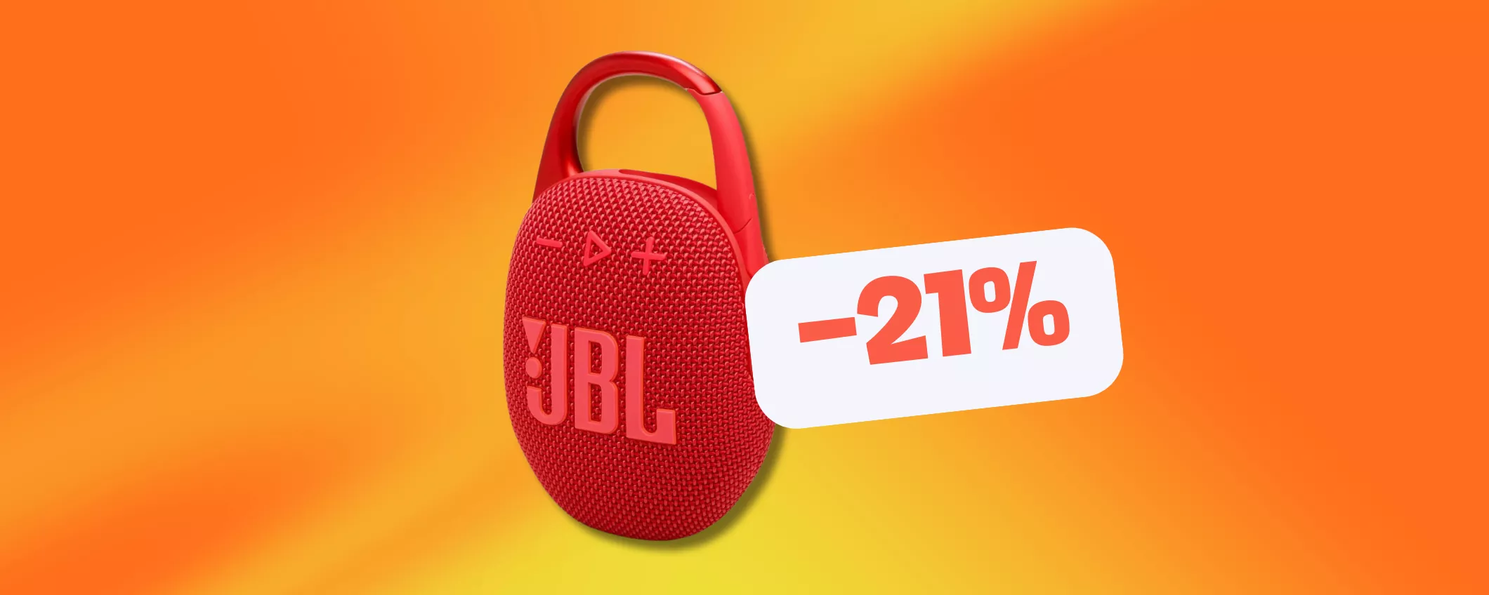 Speaker perfetto per i viaggi: JBL Clip 5 in sconto del 21%