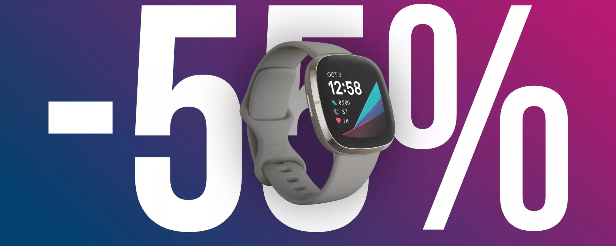 Fitbit Sense: SCONTO WOW del 55% sullo smartwatch alleato della tua salute