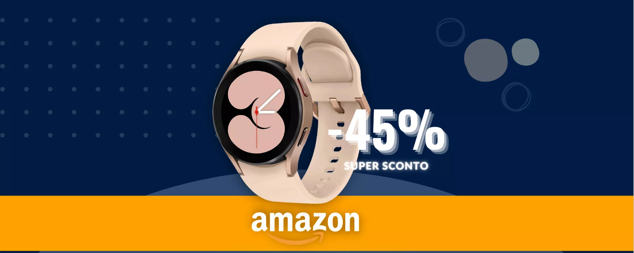 Samsung Galaxy Watch 4 (Pink Gold) è lo smartwatch da AVERE con il 45% di sconto