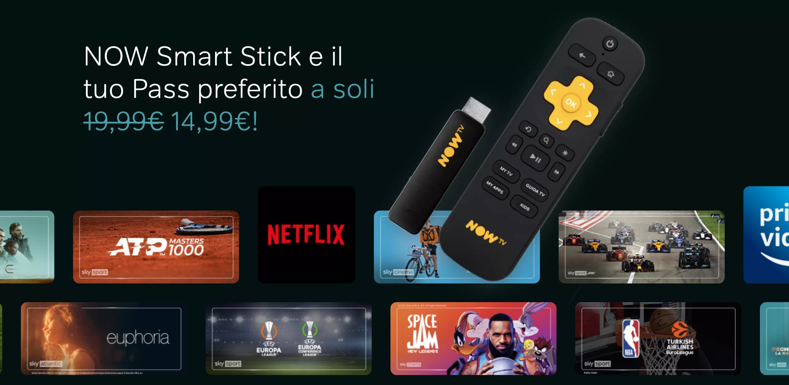 NOW Smart Stick, chiavetta HDMI per TV streaming a 14,99€ - Melablog