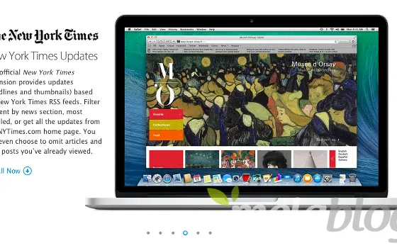Estensioni Safari: restyling ed aggiornamento del sito Apple