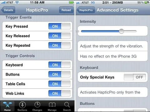 HAPTIC PRO: iOS7 Cydia Tweak [Review] [Jailbreak]