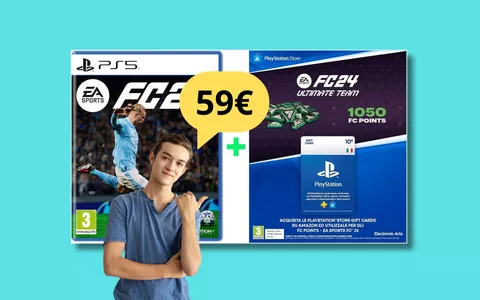 EA SPORTS FC 24 Standard Edition + Gift Card 10€ per EA SPORTS FC 24 Ultimate Team a soli 59 euro!