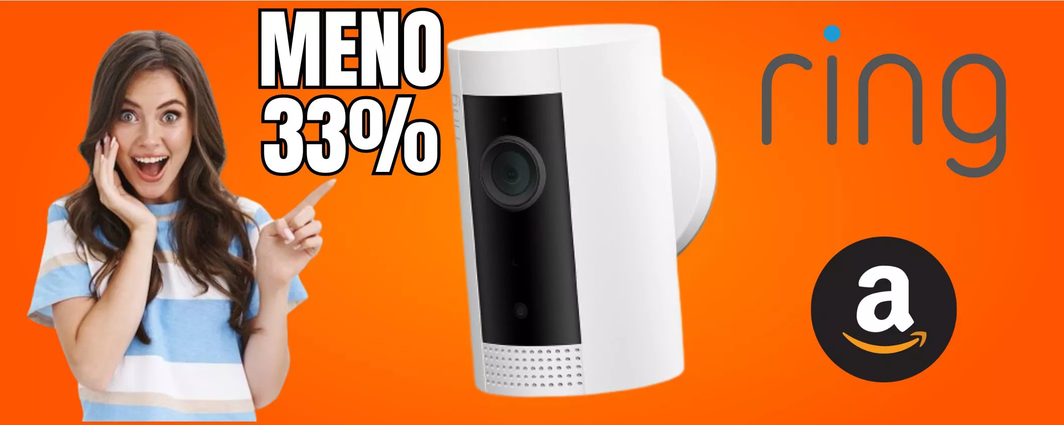 Ring Indoor Camera, videosicurezza in casa col maxi sconto Amazon!