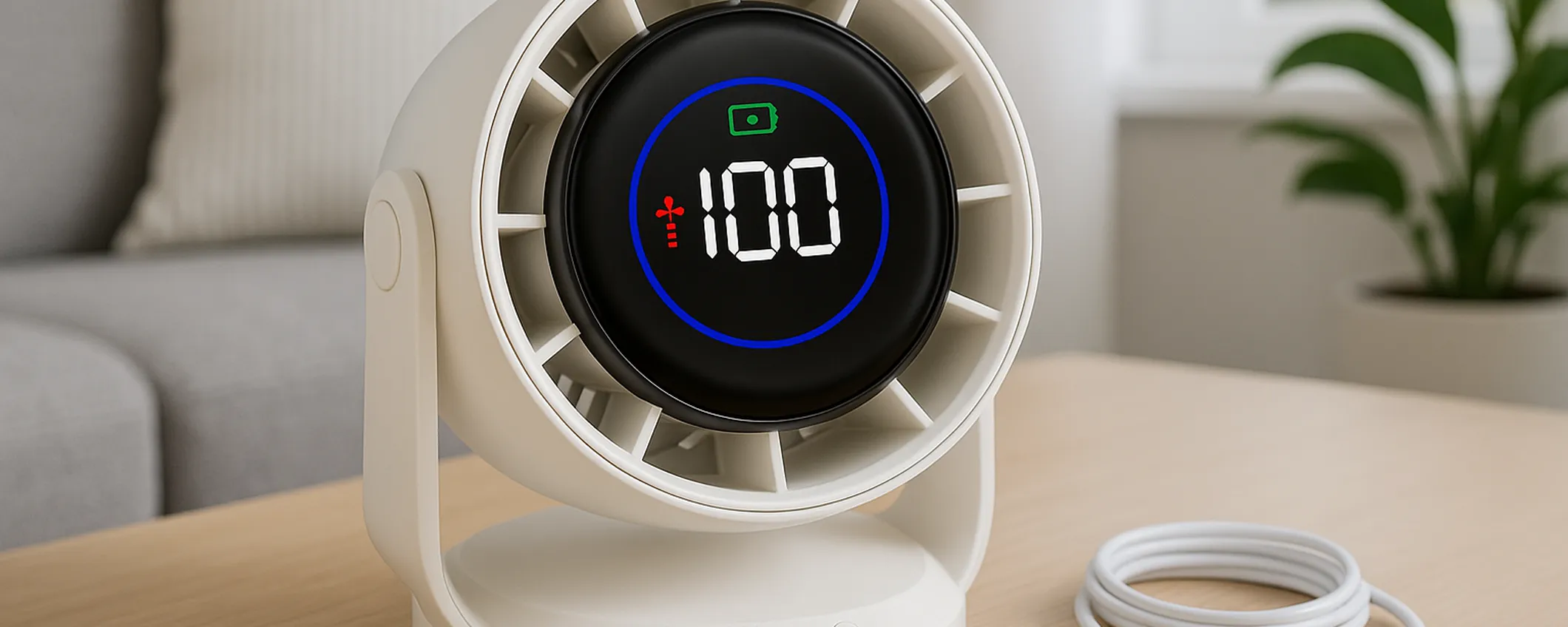 Combatti il caldo con il Ventilatore da tavolo ricaricabile a prezzo mini su Amazon