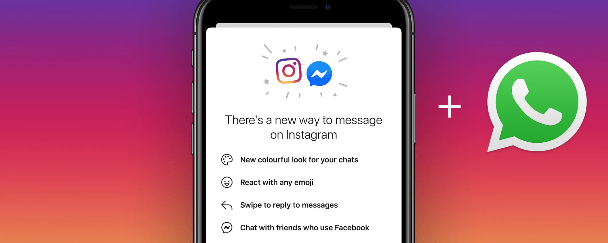 WhatsApp, Instagram e Messenger diventeranno un'unica chat