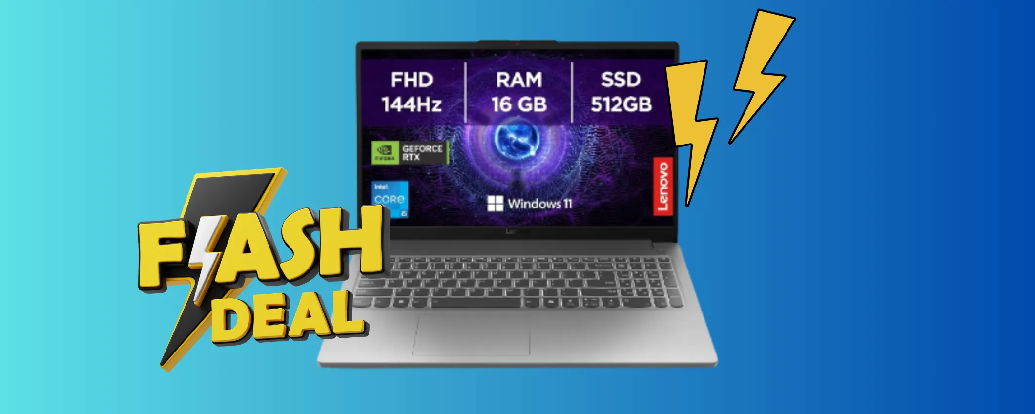 Notebook da Gaming Lenovo a 100€ in meno: occasione unica su Amazon