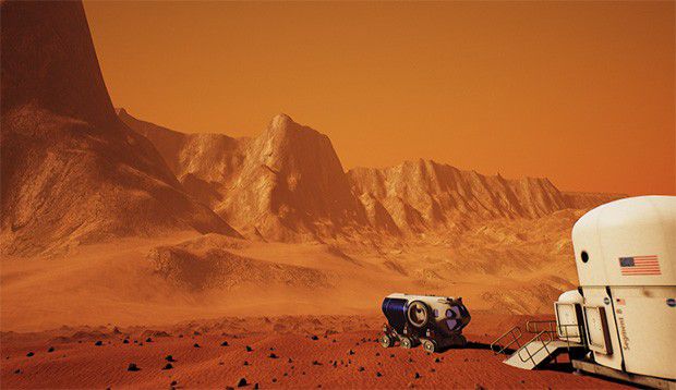 Un'immagine di Mars 2030, basato su Unreal Engine 4