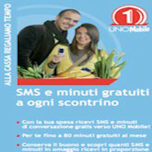 Uno Mobile: SMS e minuti gratuiti ad ogni spesa