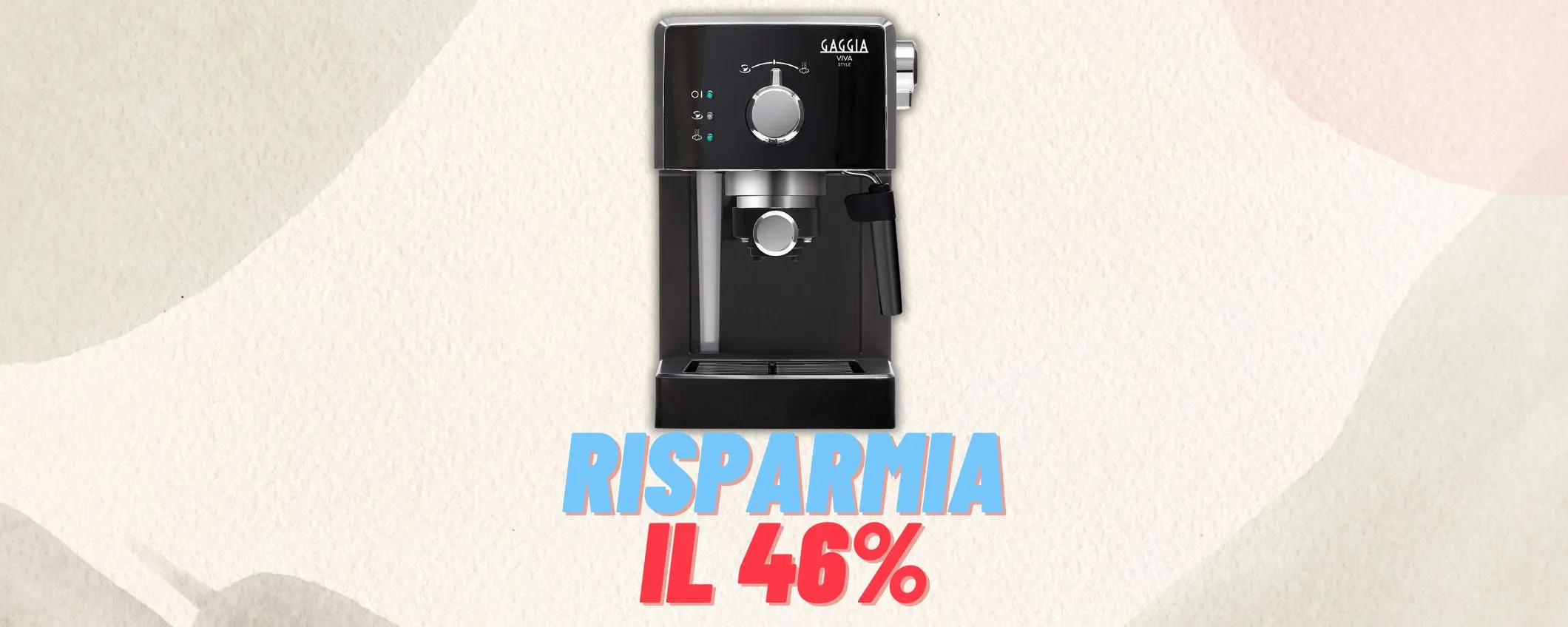 Gaggia Viva Style, sconto INCREDIBILE del 46% (-65€)